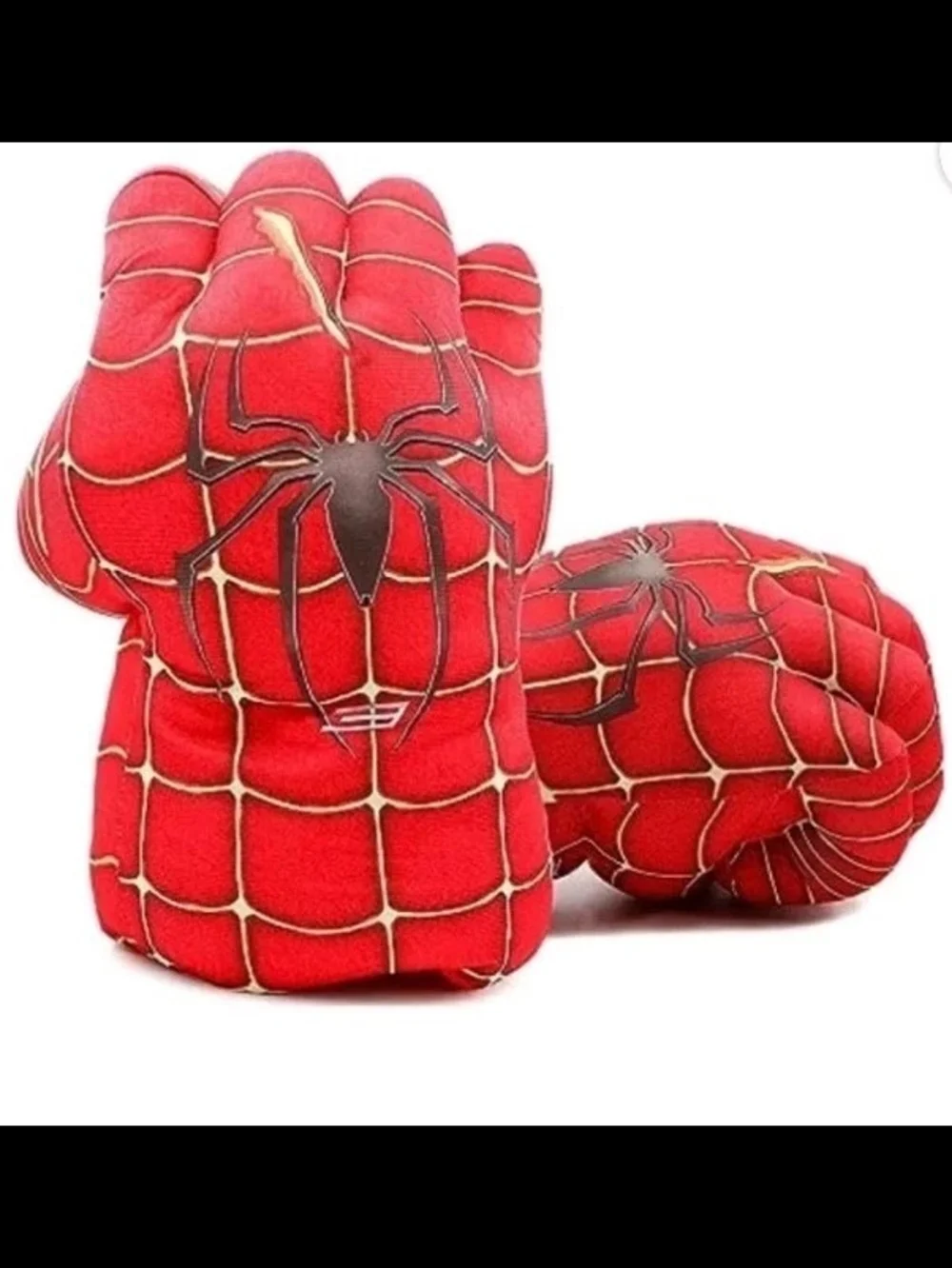 Red Spider Web Plush Superhero Glove for Kids